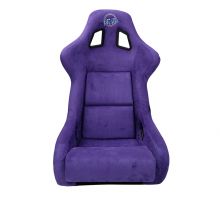 NRG PRISMA Purple Alcantara Large Fiberglass Bucket Seat