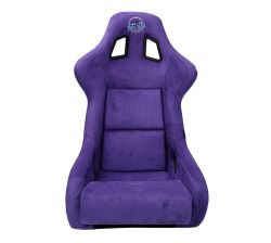 NRG PRISMA Purple Alcantara Large Fiberglass Bucket Seat