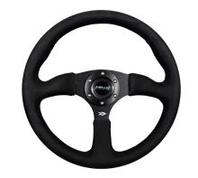 NRG Reinforced 350mm Black Alcantara Steering Wheel
