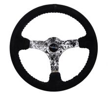 NRG 350mm Black Suede Digital Camo Spoke Reinforced Steering Wheel NRG 350mm Black Suede Digital Camo Spoke Reinforced Steering Wheel