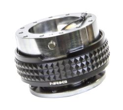 NRG Gunmetal Body with Black Ring 2.1 Quick Release