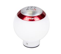 NRG White Round Universal Shift Knob