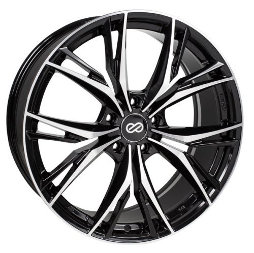 17x7.5 Enkei ONX Machine Black Offset(45) Lug(5x100) Bore(72.6) Part Number(505-775-8045BKM)