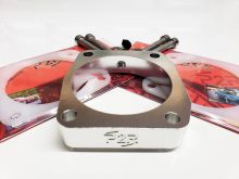 Power Rev Racing 09-14 TL Silver Throttle Body Spacer w/ Gaskets
