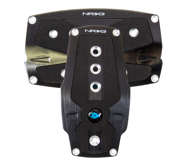 NRG Black Pad Cover Plate Racing Pedals