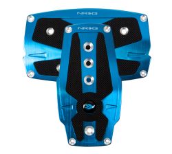 NRG Blue Pad Cover Plate Racing Pedals Automatic