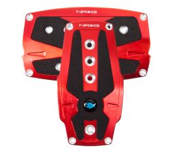 NRG Red Pad Cover Plate Racing Pedals Auto Transmission