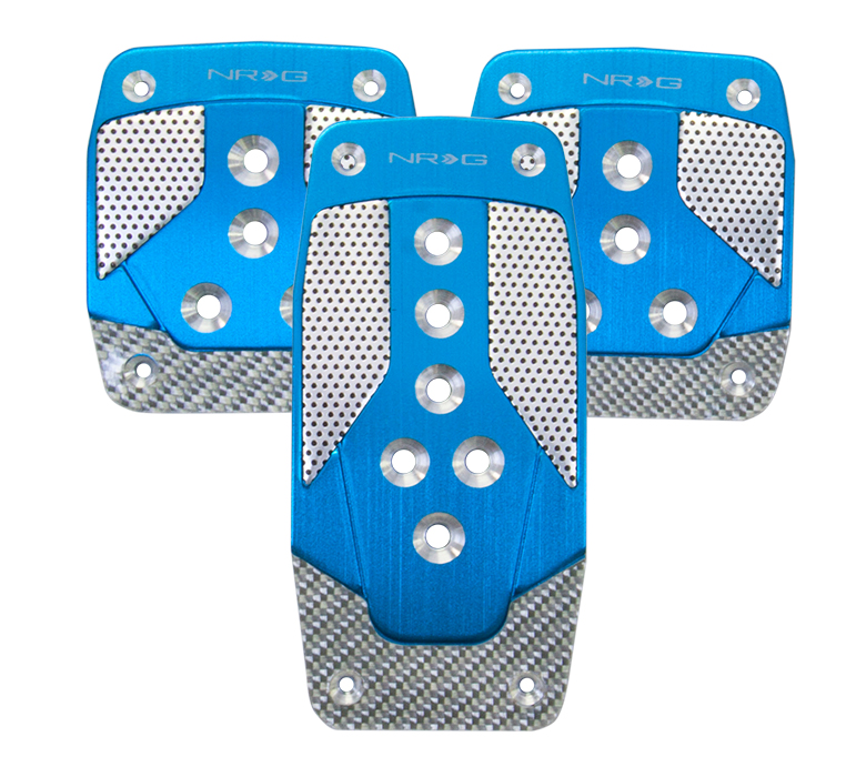 NRG Blue Aluminum Sport Pedals