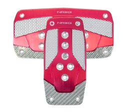 NRG Red Sport Pedal Set: Automatic