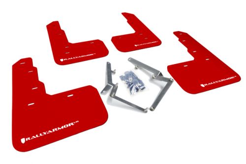 Carbon Red Mud Flaps Splash Guards – Universal Fit For Honda Civic Type R, Accord – 4 Piece Set