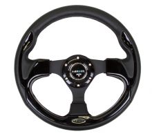 NRG Black Trim 320mm leather Steering Wheel