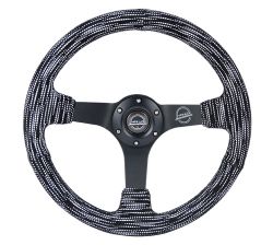 NRG 350mm Black Micro Fiber Hyper Steering Wheel