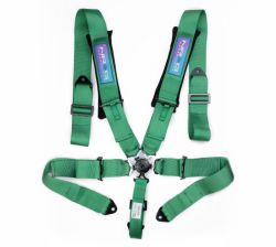NRG Green 5-Point Cam Lock SFI Harness