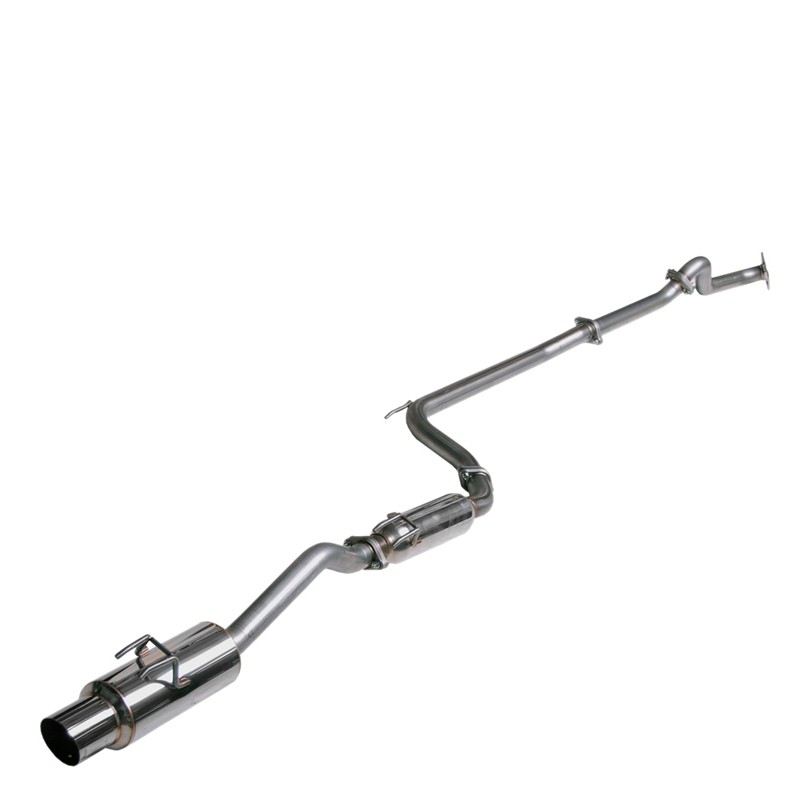 thumbnail image 2 of Catback Exhaust Muffler System For 06-11 Honda Civic 4Dr Sedan – Polished Stainless Steel, Performance Tone 2 of 5