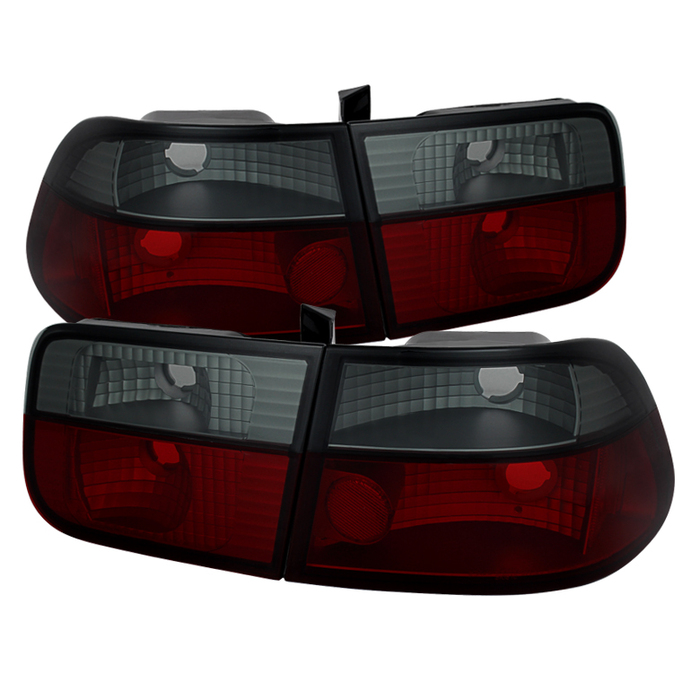 Spyder 96-00 Civic Coupe Red Smoke Crystal Tail Lights