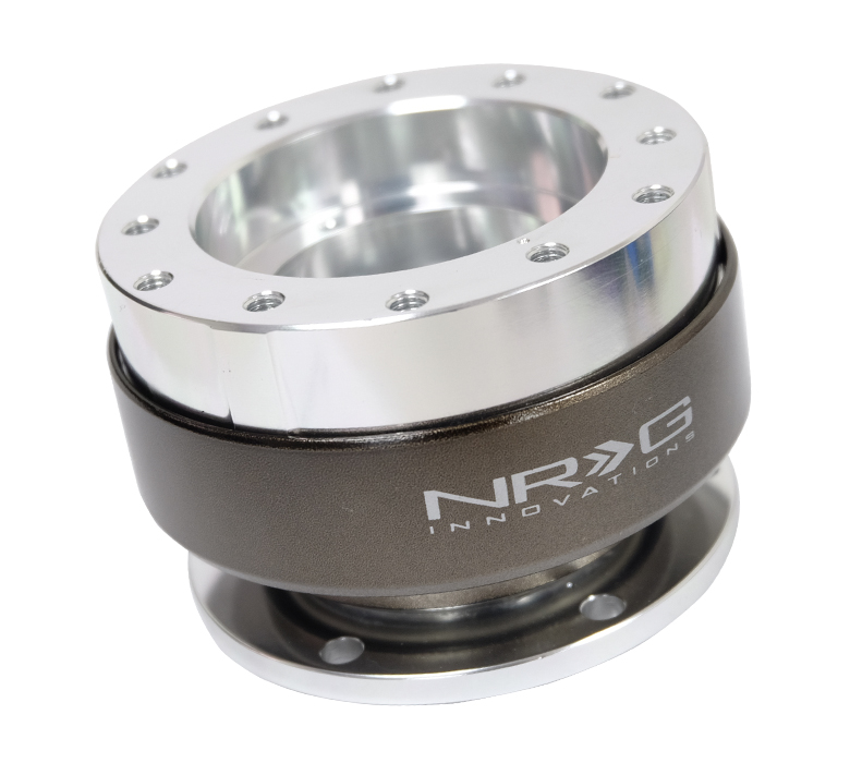 NRG SFI Approved Silver w/ Titanium Ring Quick Release