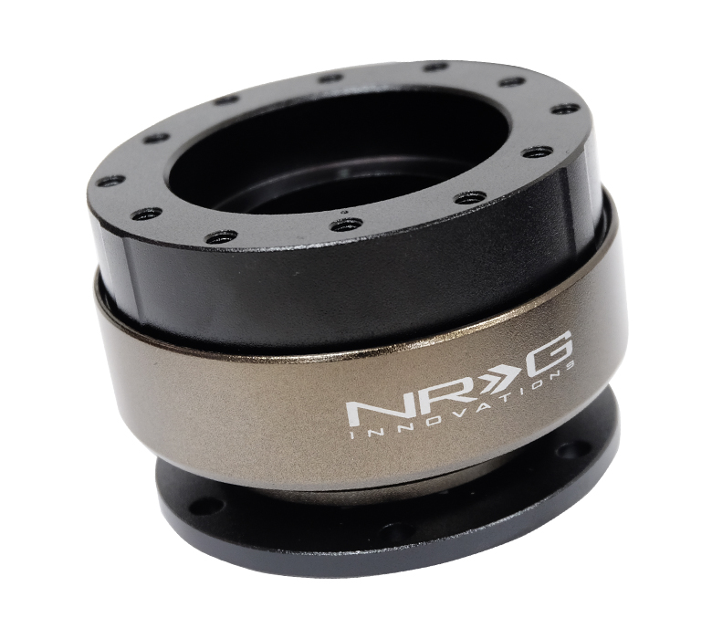 NRG SFI Approved Black w/ Titanium Ring Quick Release