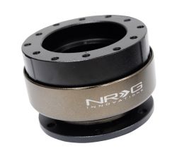 NRG SFI Approved Black w/ Titanium Ring Quick Release