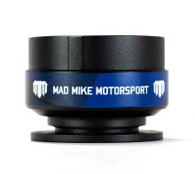 NRG Mad Mike Black with Blue Camo Ring 2.0 Quick Release