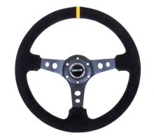 NRG 350mm Sport Suede Deep Dish Steering Wheel