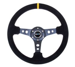 NRG 350mm Sport Suede Deep Dish Steering Wheel