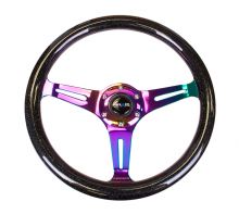 NRG Black NeoChrome Sparkled Woodgrain 350mm Steering Wheel