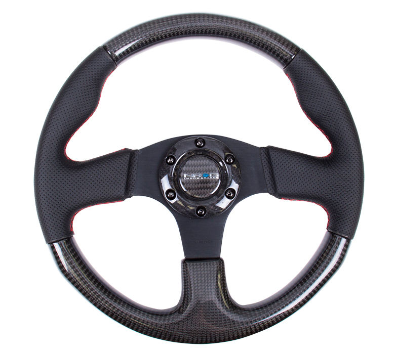 NRG Carbon Fiber 315mm Leather Steering Wheel