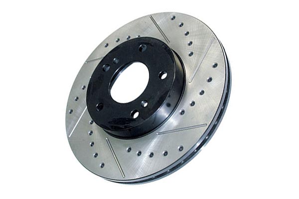 StopTech 92-00 Civic DX Front Left Drilled and Slotted Brake Rotor