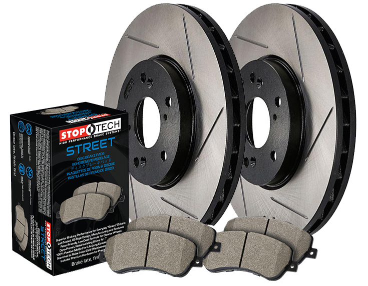 StopTech 04-10 TSX Front Street Slotted Rotor and Pad Kit