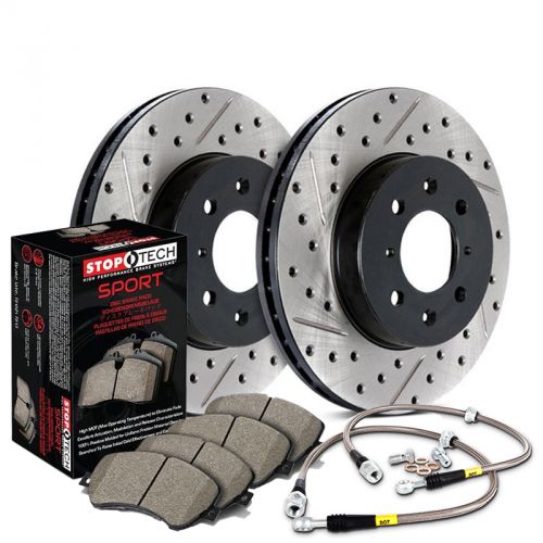 Stoptech Cross Drilled Rear Brake Rotor | 2017-2021 Honda Civic Type-R (128.40101L/R)