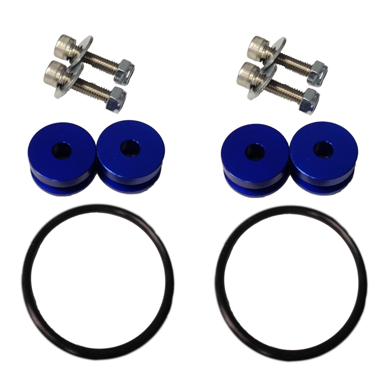 Torque Solution Blue Billet Bumper Quick Release Kit