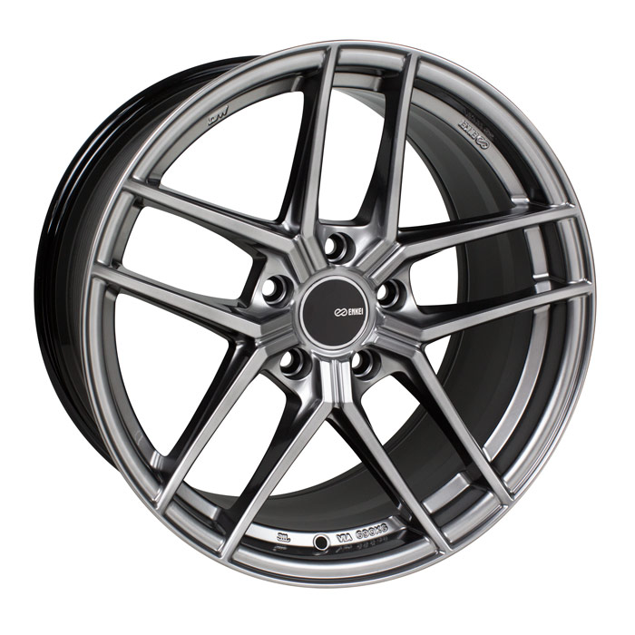 Enkei TY5 Hyper Silver Wheel: 19x9.5 5x114.3 35mm Offset 72.6mm Bore