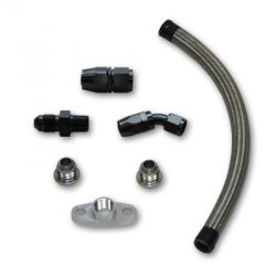 Vibrant Universal Oil Drain Kit: T3/T4 Top Mount Turbo