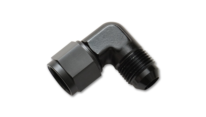 Autofutr Black Straight Swivel AN Coupler – Female To Female – Choose 6AN, 8AN, Or 10AN – 6061 Aluminum