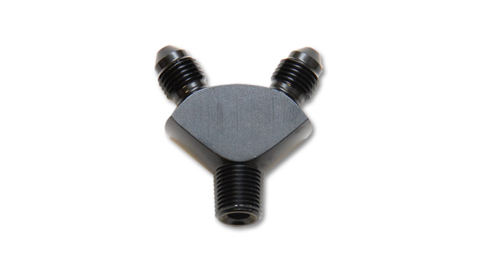 Vibrant -3AN x -3AN x 1/8'' NPT Y-Fitting