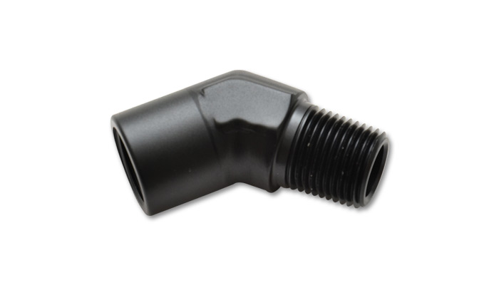 Vibrant 1/8'' NPT Female To Male 45 Degree Pipe Adapter Fitting