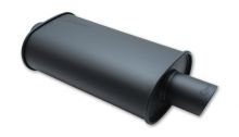 Vibrant Performance Flat Black 2.5" Universal Muffler