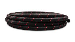 Vibrant Red Two-Tone Nylon Braided Flex Hose: -10 AN 10 Foot Roll