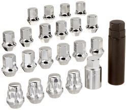 Rays Chrome M12 x 1.5 Lug Nut Set: 16 Lugs/4 Locks