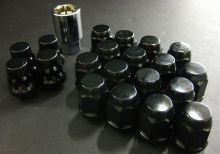 Project Kics Bull Lock Black Lug Nuts and Locks M12 x 1.5 Project Kics Bull Lock Black Lug Nuts and Locks M12 x 1.5
