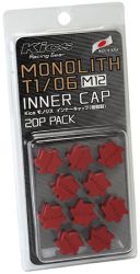 Project Kics Red M12 Monolith Cap Set (20 Pack)