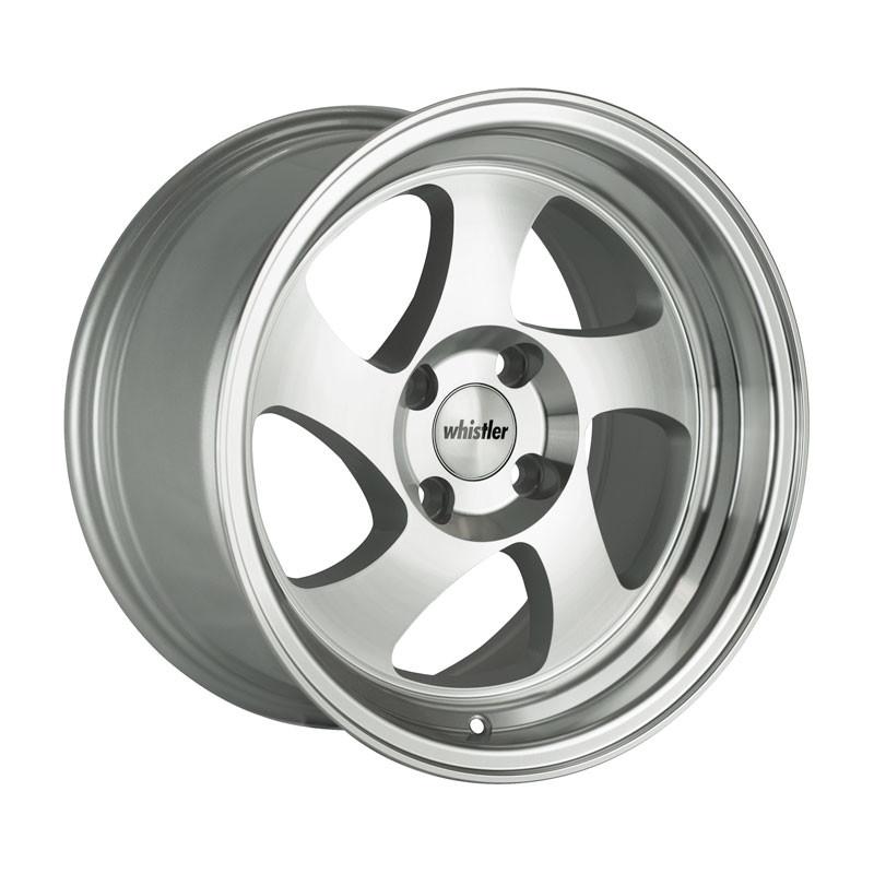 Whistler KR1 Silver w/ Machined Face 16x8 +20mm Offset Wheel: 4x114.3
