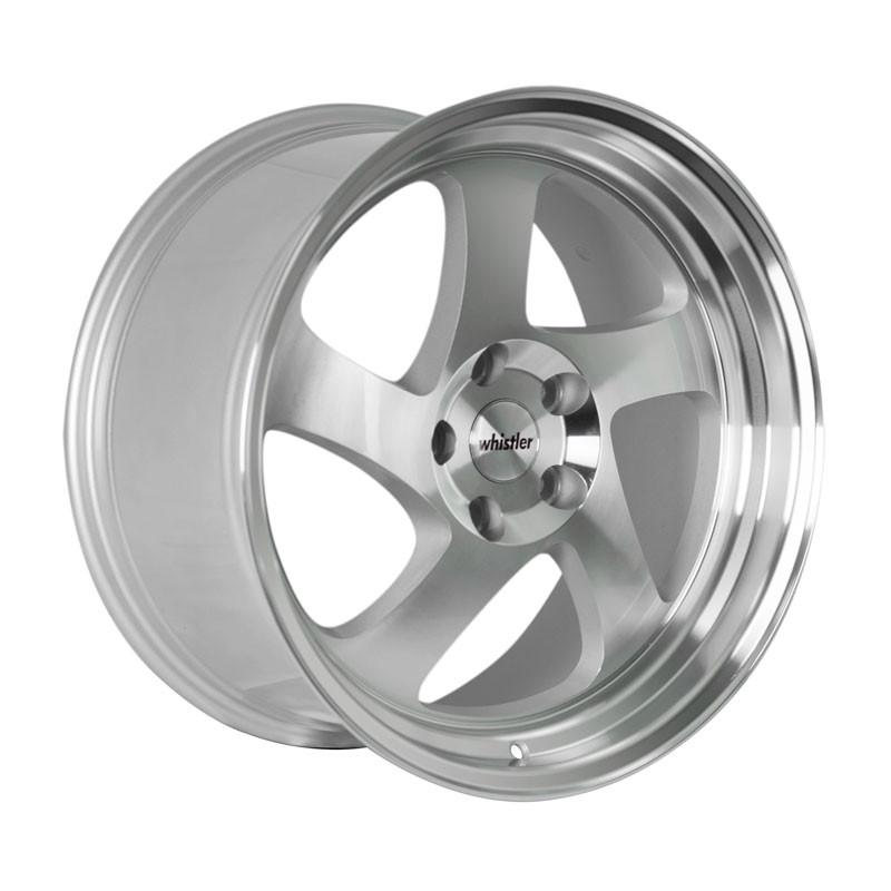 Whistler KR1 Silver w/ Machined Face 18x8.5 +35mm Offset Wheel: 5x114.3