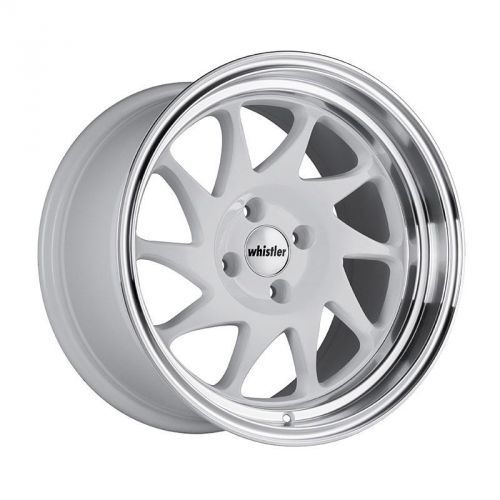 Whistler KR7 White w/ Machined Lip 16x8 +20mm Offset Wheel: 4x100