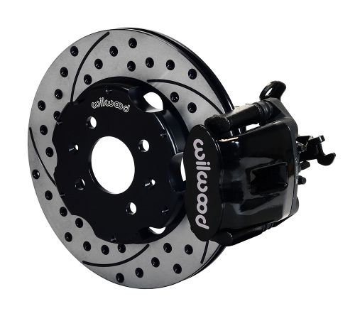 Wilwood 90-01 Integra Black Caliper 11in Drilled Rotor Rear Brake
