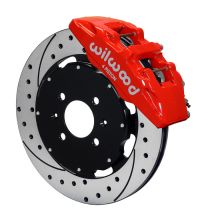 Wilwood Forged Dynapro 6 Big Brake Kit: Drilled Red