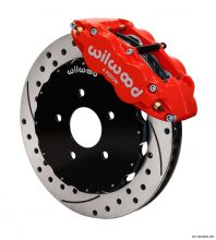 Wilwood 06-15 Civic Red  Caliper Slotted RotorNarrow Superlite 6R Front BBK