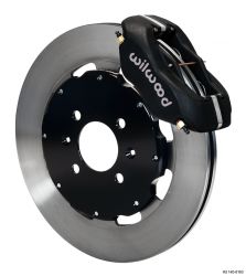 Wilwood 90-01 Integra Black Caliper Plain Rotor 4 Piston Dynalite Front Big Brake Kit
