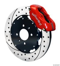 Wilwood 90-01 Integra Red Caliper Drilled Rotor 4 Piston Dynalite Front Big Brake Kit
