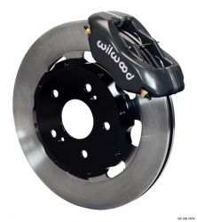 Wilwood 02-06 RSX / 02-05 Civic SI Black Caliper Drilled Rotor 4 Piston Dynalite Front BBK